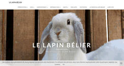 Desktop Screenshot of lapinbelier.fr